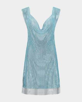Aquamarine Glow Crystal Dress